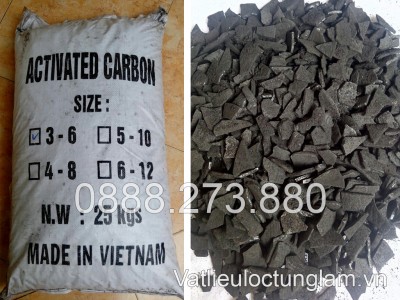 Than hoạt tính gáo dừa 3 - 6 mesh