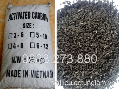 Than hoạt tính gáo dừa 6 - 12 mesh