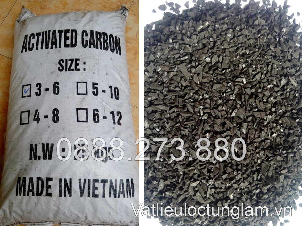 Than hoạt tính gáo dừa 6 - 12 mesh