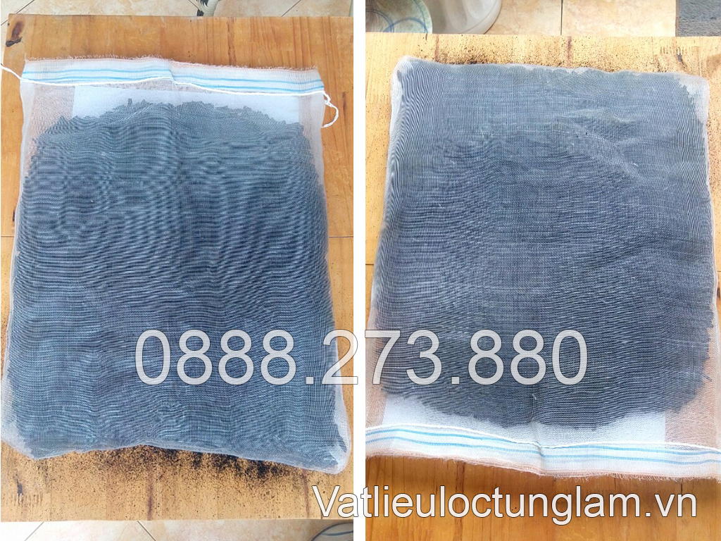 Than hoạt tính lọc khí đóng túi lưới